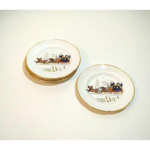 Royal Tara Fine Bone China Ireland 6" Plates Set of Five - Picture 3 of 5